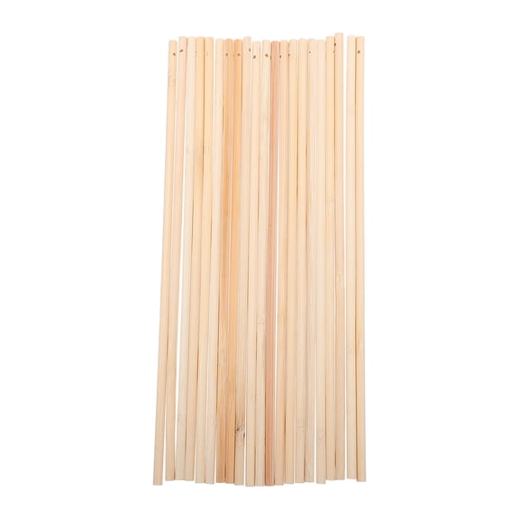 Himition 20pcs Traditional Lantern Wooden Poles DIY Lantern Handle Lantern Stick Rods