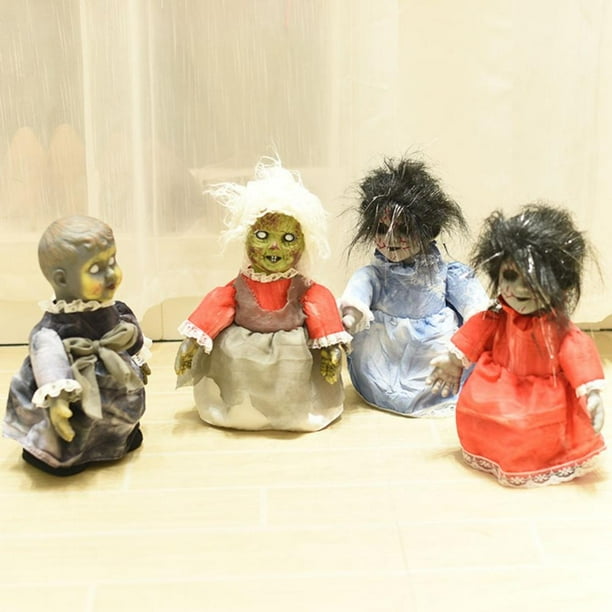 Halloween Ghost Doll Props Scary Ghost Babies Voice Control Scary