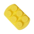 thumbnail image 1 of sweethay Molde de silicona para pasteles de 6 cavidades, resistente al calor, utensilios para hornear alimentos complementarios, molde Herramientas y accesorios para hornear Amarillo, 1 of 6
