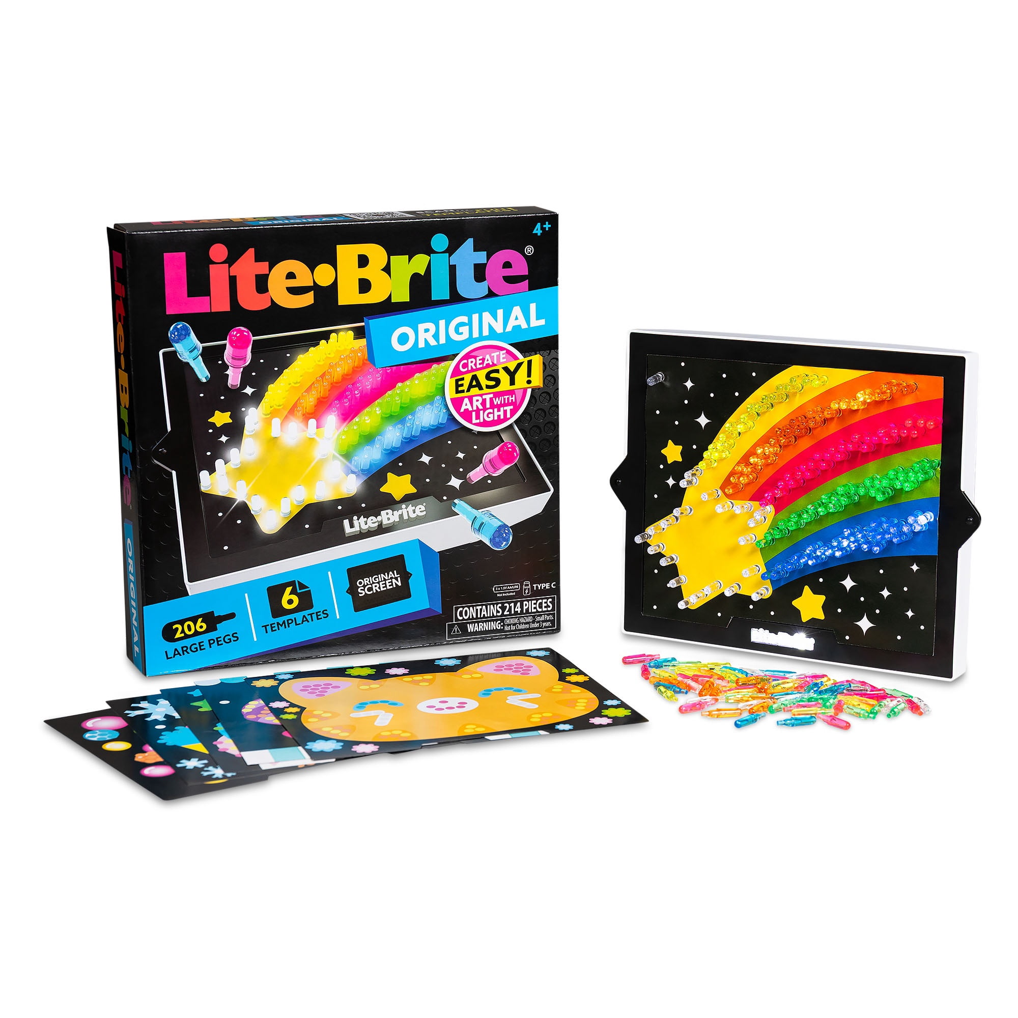 Lite-Brite Classic, Bold & Bright Edition, STEM and Unisex for Children Ages 4 and up