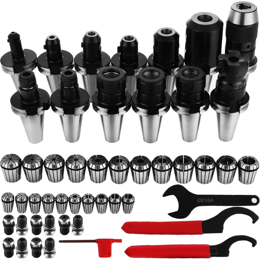 VEVOR Collet Set CAT40 ER32 Face Mill Holder CAT40 ER16 Spring Steel
