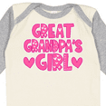 thumbnail image 4 of Inktastic Great Grandpa's Girl Granddaughter gift Girls Long Sleeve Baby Bodysuit, 4 of 5