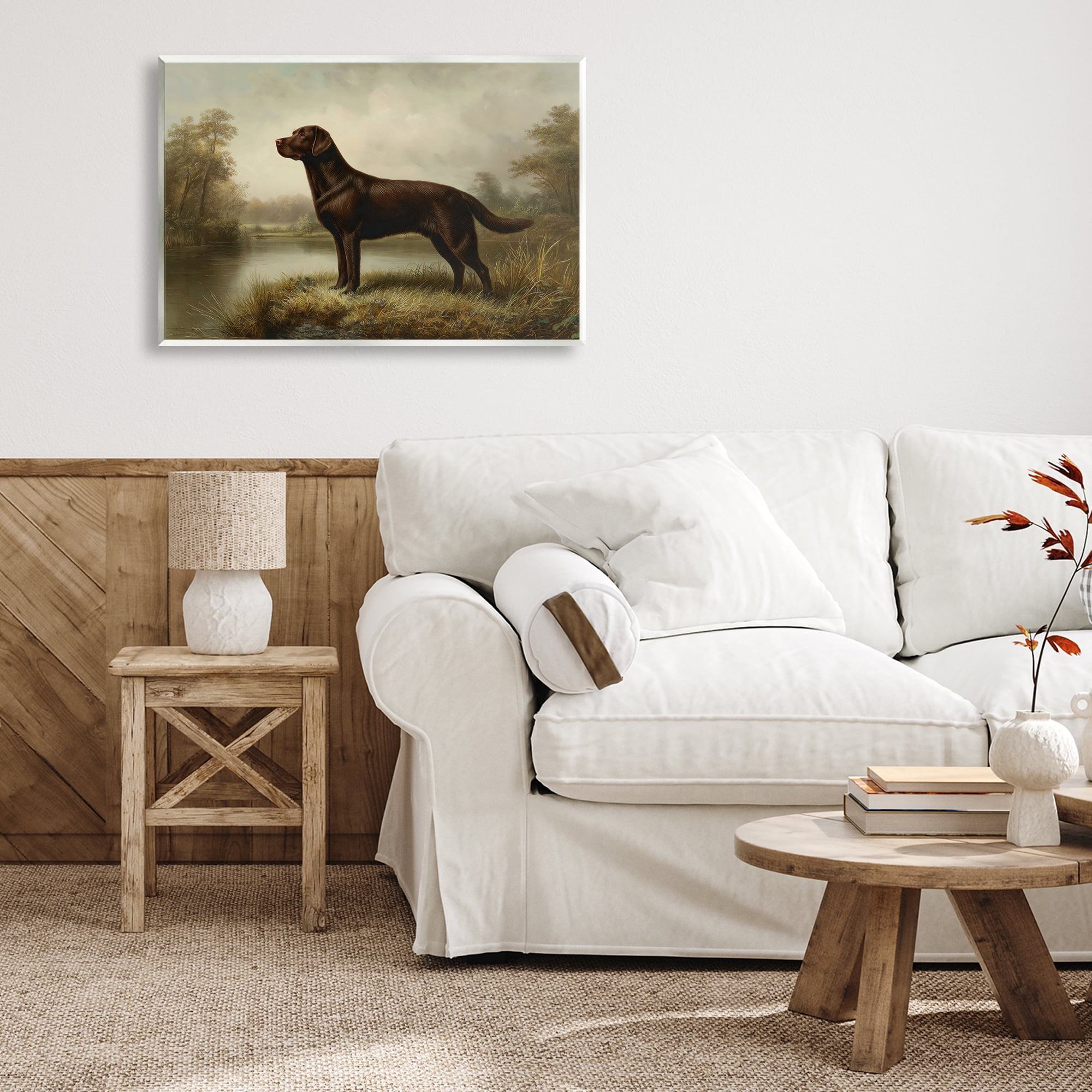 Stupell Industries On Alert Chocolate Lab Wall Plaque Art, design by Petal Prints Design