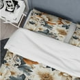 thumbnail image 4 of Designart "Amber Rustic Floral Sophistication IV" White Floral Bedding Covert Set - Cottage Bed Set With 2 Shams, 4 of 5