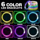 thumbnail image 4 of 200 pulseras LED de BYONEBYE, 6 colores, 3 modos de flash, 4 of 6