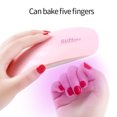 thumbnail image 2 of Lámpara UV plegable para uñas, compacta y portátil, ideal para manicura en casa, color rosa, carga USB, ajustes de tiempo de 45s y 60s., 2 of 7