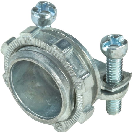 Halex 20511 3/8 Zinc Clamp Connector 5 Count
