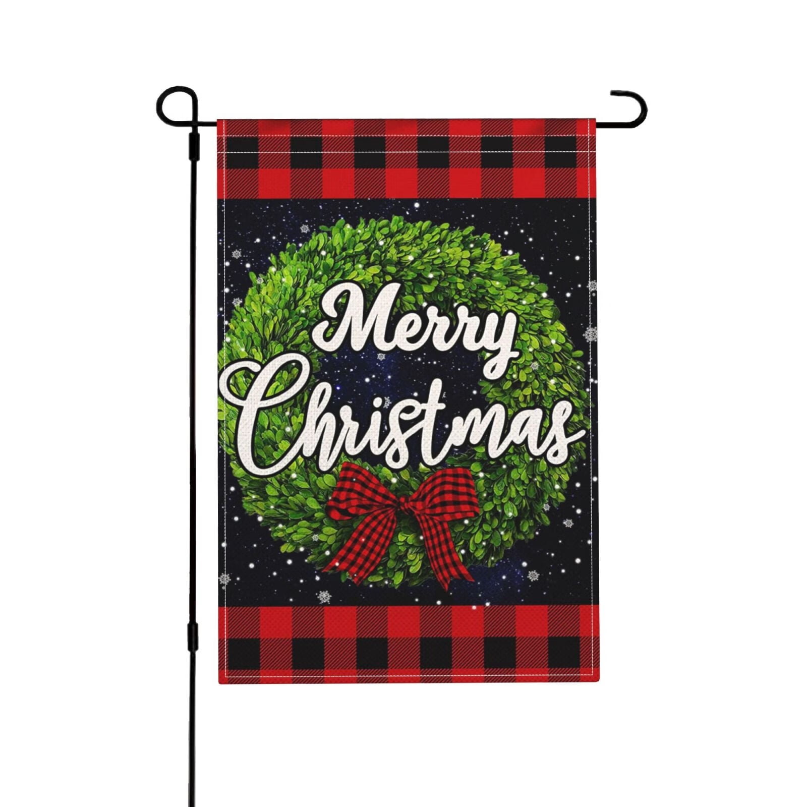 Merry Christmas Garden Flags, Double Sided holiday christmas yard flags
