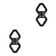 thumbnail image 2 of Sonducket Conector de cuerda giratorio de 30KN, engranaje de rodamiento de bolas de seguridad, Mini accesorio de aro giratorio, suministros, Negro 2Conjunto, 2 of 6