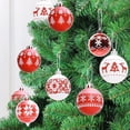 thumbnail image 5 of Fufafayo under $5 30PCS Christmas Balls Ornaments, Shatterproof Holiday Bulbs Festive Wedding Hanging Ornaments Christmas Tree Decoration, Red & White, 5 of 9