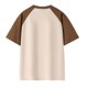 thumbnail image 3 of pstuiky camisetas de hombre, Camisas casuales de manga corta raglán con cuello redondo y diseño conciso con bloques de color para hombre camisetas de hombre l, 3 of 3