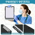 thumbnail image 3 of 6 Pcs Plastic Clipboard with Storage Colored A4 Nursing Holder Heavy Duty Waterproof Storage Clipboard Folder for Office School Nurses Teacher Essentials (Black Color), 3 of 14