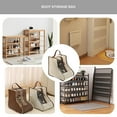 thumbnail image 6 of Tall Boot Storage Bag - Travel Shoe Organizer for Boots | Wardrobe Carry Bag for Daily & Travel Use | Dustproof Bag with Handle | Storage Bags for Tall Boots & Shoes(Beige-11.02x7.87x11.02"H), 6 of 9