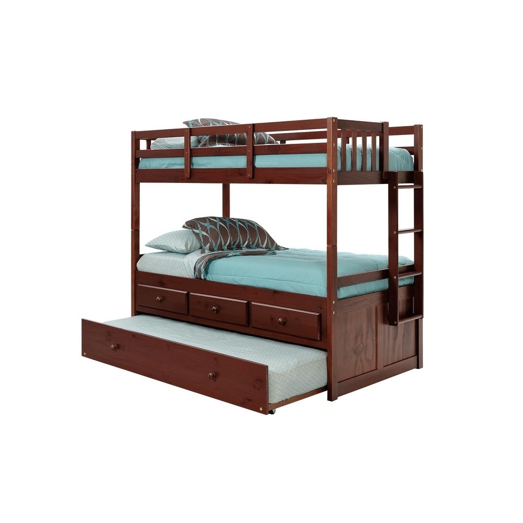 83 In Twin Over Twin Bunk Bed With Trundle Walmart Com Walmart Com