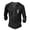 Black, variant on Mens Summer Fashion Retro Old Basic Button Placket Long Sleeve Shirt for Men Men T-Shirts Casual Classic Top