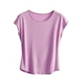 thumbnail image 2 of Antinious Women Solid Round Neck Pullover Versatile Sleeveless Plus Size Soft Loose Pajama Tops, 2 of 4