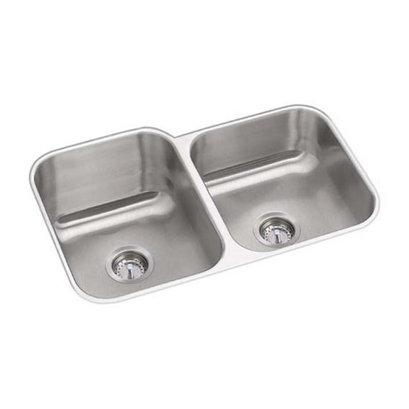 Proflo Pfuc908a Plomosa 31-7/16" Undermount Double Basin Stainless Steel Kitchen Sink -