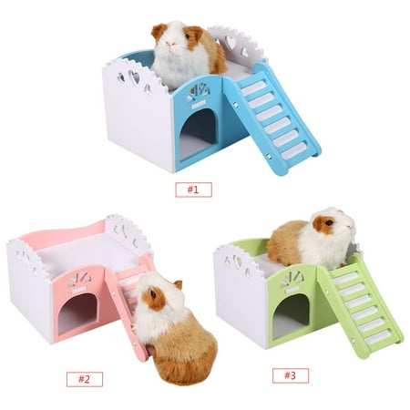 - Dilwe 3 Colors Pet Hamster Rat Small Animal Castle Sleeping House Nest Exercise Toy, Hamster House, Guinea Pig House