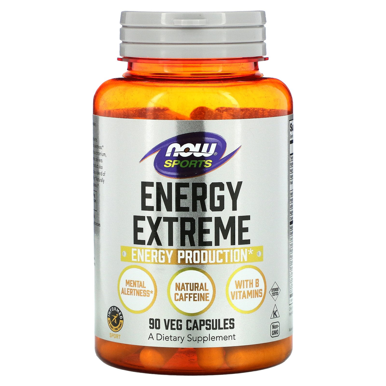 Sports, Energy Extreme, 90 Veg Capsules, NOW Foods
