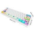 thumbnail image 3 of Teclado mecánico con cable RGB de 61 teclas, portátil para oficina de juegos de deportes electrónicos, 3 of 9