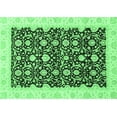 thumbnail image 1 of Ahgly Company Indoor Rectangle Oriental Emerald Green Traditional Area Rugs, 2' x 3', 1 of 4