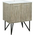 thumbnail image 3 of Lancy 30 in W x 20 in D Rustic Acacia Bath Vanity and White Quartz Top, 3 of 10