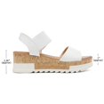 thumbnail image 4 of Sandalias de Cuña DREAM PAIRS REED-2 Blancas Talle 8 Tacón 6 cm, 4 of 6