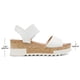 thumbnail image 4 of Sandalias de cuña REED-2 blancas para mujer con tacón de 6 cm, 4 of 6