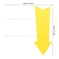 LITINKIMI 10Pcs Outdoor Yellow Arrow Signs with Stakes Durable ...