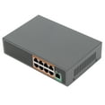 thumbnail image 4 of Conmutador POE de 9 puertos, adaptador Ethernet Gigabit de 100 V a 240 V para cámaras IP, sistemas de seguridad CCTV, enchufe APUS inalámbrico, 4 of 10