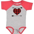 thumbnail image 3 of Inktastic Buffalo Plaid Valentines Day Heart Boys or Girls Baby Bodysuit, 3 of 5