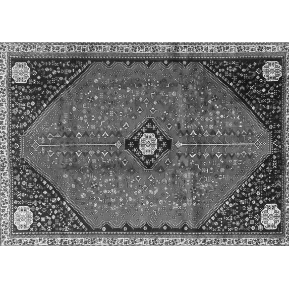 Ahgly Company Indoor Rectangle Persian Gray Traditional Area Rugs, 5' x 7'