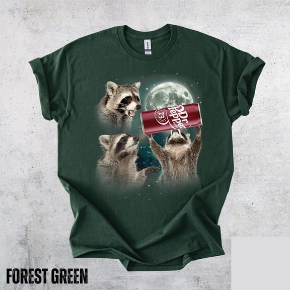 NODB Cool Animal Graphic Tee, Fun Animal Lover Shirt, Dr Pepper Funny T-Shirt FOREST GREEN Unisex S-5XL Hot Trending Shirt, Vintage Birthday Gift