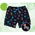 thumbnail image 4 of Pantalones cortos de verano para hombre, pantalones cortos casuales, con bolsillo y cordón, dibujos animados de animales, transpirables, suaves, cortos, moda urbana, pantalones de playa, 4 of 5