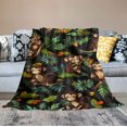 thumbnail image 2 of COMIO Monkey Blanket,Monkey Gifts Plush Animal Print Throws,Soft Lightweight Quilt for Bedroom Sofa Couch Decoration, 2 of 6
