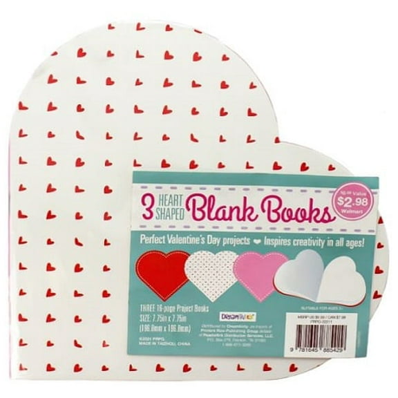 3pk Heart Shaped Journal 1