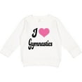 thumbnail image 2 of Inktastic I Love Gymnastics Toddler Sweatshirt, 2 of 4