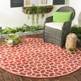 thumbnail image 3 of SAFAVIEH Beach House Kadri Geometric Indoor/Outdoor Area Rug, Red/Creme, 4' x 6', 3 of 11