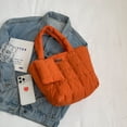 thumbnail image 4 of Bolso de mano simple de gran capacidad con acolchado acolchado para mujer con una pequeña Bolso para colgar, 4 of 9