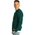 thumbnail image 4 of Hanes EcoSmart Men's Fleece Sweatshirt, Value 2-Pack (Big & Tall Sizes Available) Deep Forest XL, 4 of 7