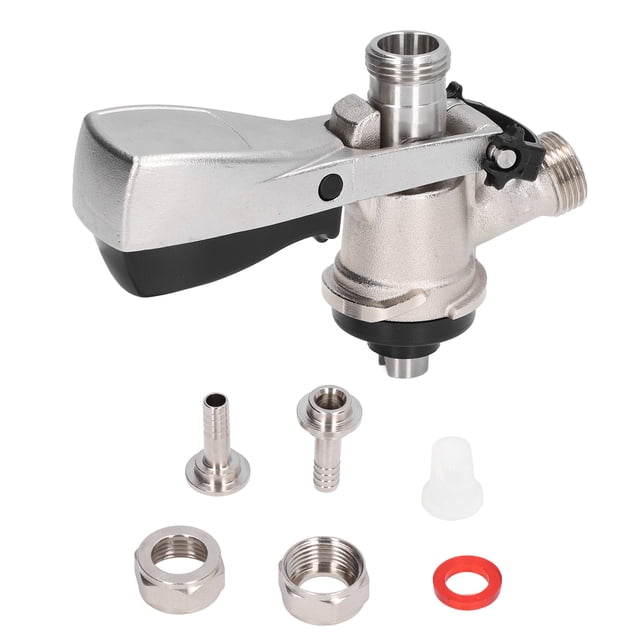 Acoplador de barril de cerveza tipo S G5/8, acero inoxidable, grifo distribuidor, accesorio de elaboración de cerveza