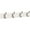 Pure White / Nickel, variant on Franklin Brass B46717k-C Casual Curve 15-7/8" Wide Coat And Hat Hook Rack - Pure White /