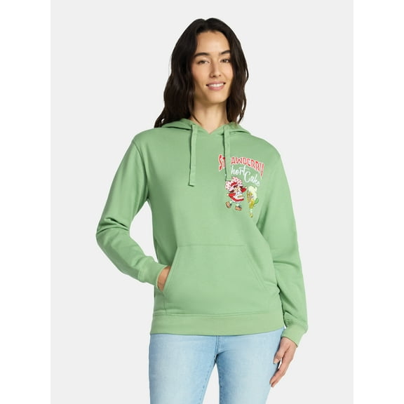 Strawberry Shortcake Women's Hoodie with Long Sleeves, Sizes XXS-XXL