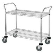 Box Partners WSC4824382 48 x 24 x 38 in. 2 Shelf Heavy-Duty Wire Cart