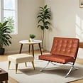 thumbnail image 4 of CRO Decor 30" Amber Leather Upholstered Decor Chair, 4 of 19
