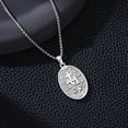 thumbnail image 3 of SOULMEET Virgin Mary Necklace 925 Sterling Silver Virgin Mary Pendant Catholic Jewelry for Men Women, w/Stainless Steel Chain 22”+2”, 3 of 3