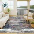 thumbnail image 4 of Addison Rugs Chantille Indoor/Outdoor Transitional Abstract Blue Machine Washable Rectangle Rug, 8' x 10', 4 of 8