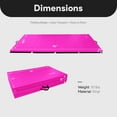 thumbnail image 5 of BalanceFrom 8ft x 4ft x 2in 4-Panel All-Purpose Folding Gymnastics Mat, Pink, 5 of 11