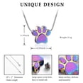 thumbnail image 4 of Paw Print Urn Necklace for Ashes Pet Cremation Jewelry Keepsake Memorial Jewelry Gifts for Dog Cat Men Women, 4 of 7
