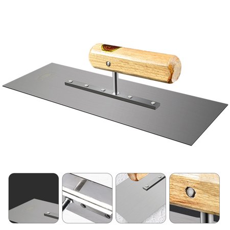 FUEENIRVA Concrete Flat Plate Trowel Construction Tool Manganese Steel 1Pack